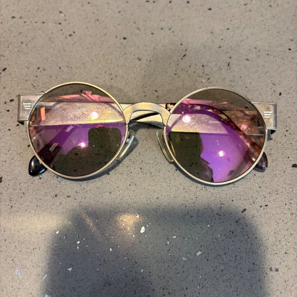 Vintage Beau Monde Chiswick round metal sunglasses main image 6